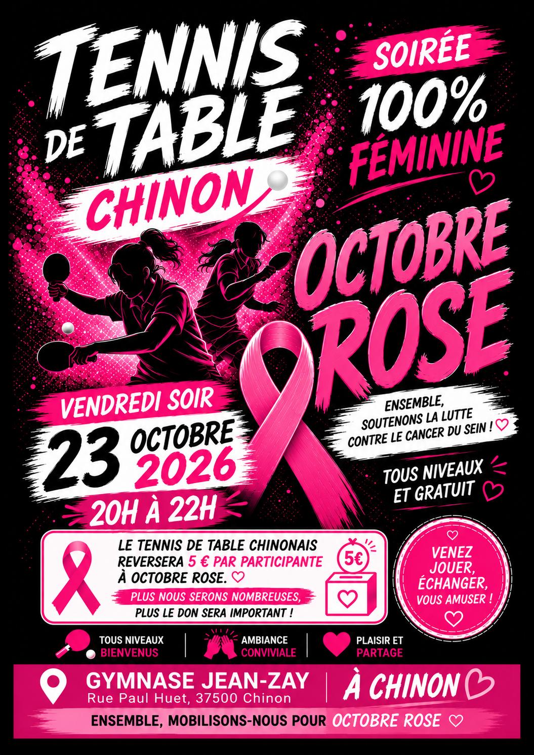 Soirée féminine Octobre Rose